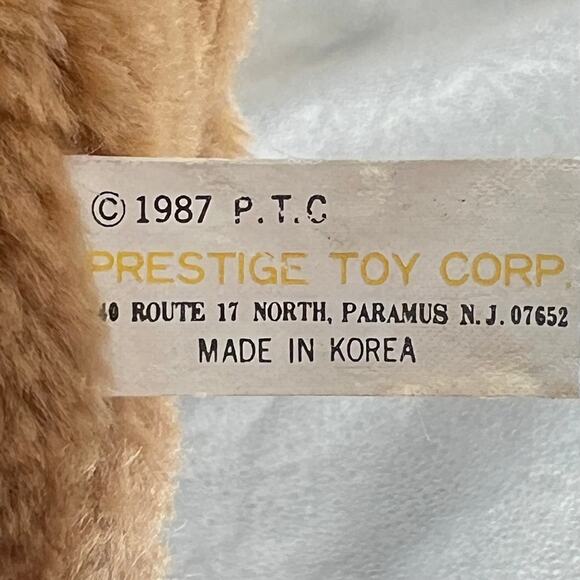 Vintage 1987 PRESTIGE Toy Corp Cocker Spaniel Puppy Plush Toy  6'' x 5'' - Picture 6 of 6